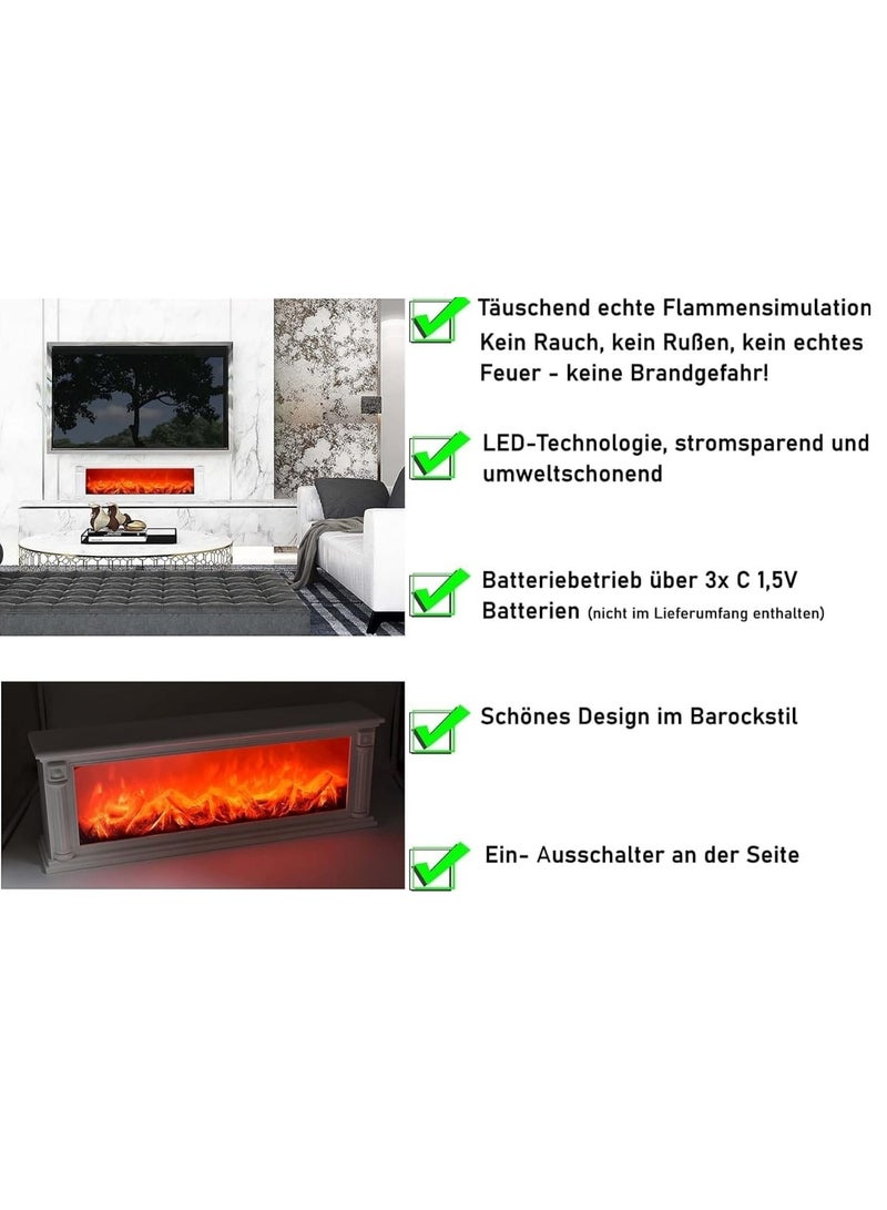 إيجيل فوانيس مدفأة LED، موقد كهربائي قائم بذاته مزخرف مع لهب LED واقعي، مدفأة كهربائية للديكور - Image 3