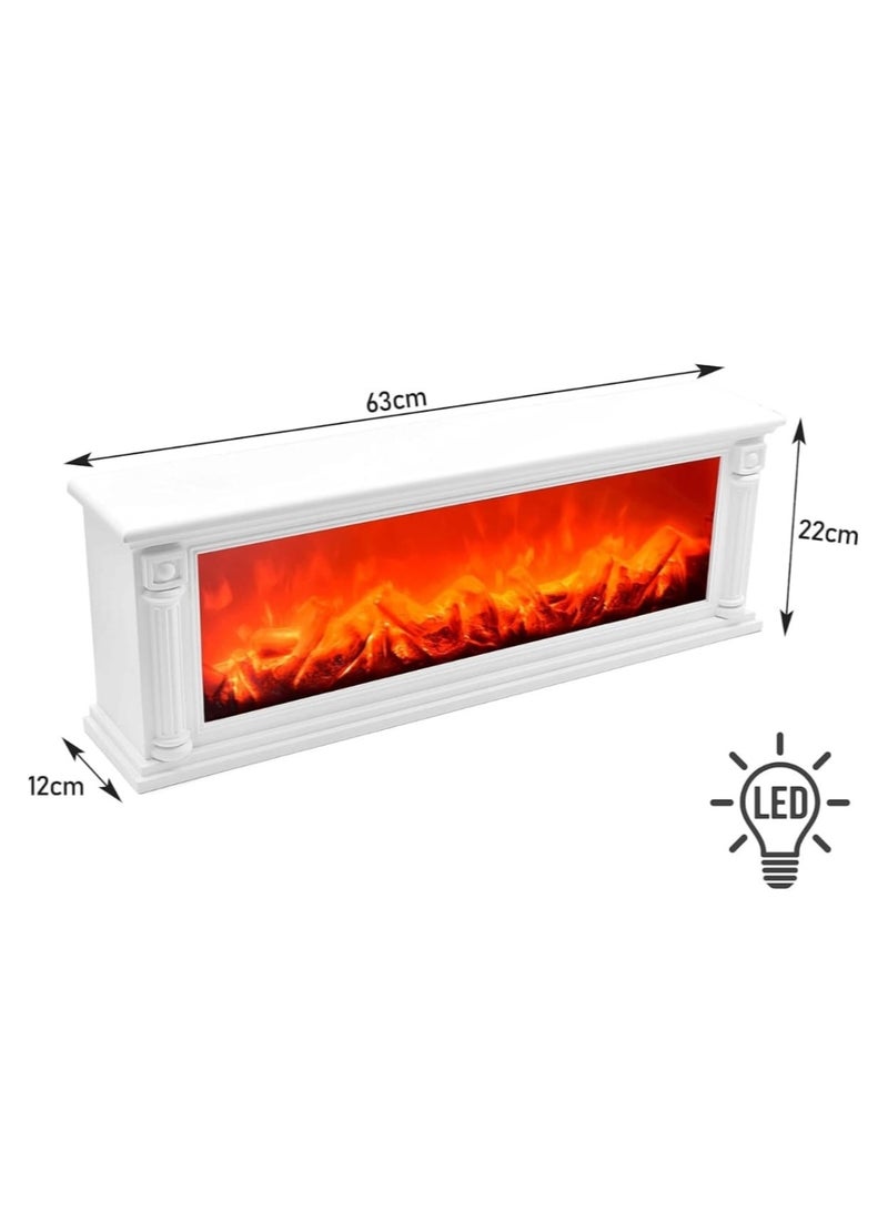 إيجيل فوانيس مدفأة LED، موقد كهربائي قائم بذاته مزخرف مع لهب LED واقعي، مدفأة كهربائية للديكور - Image 2