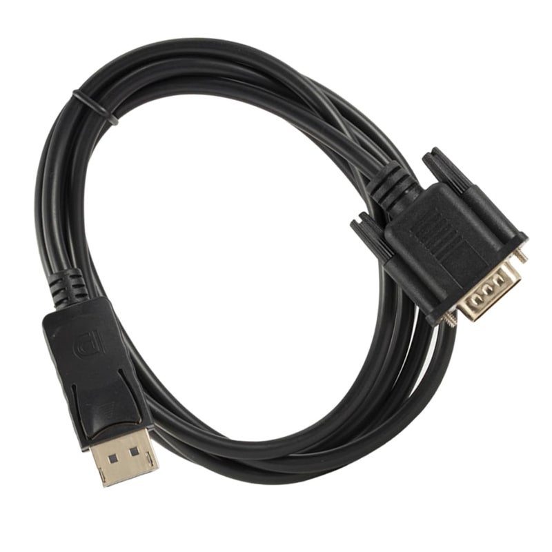 كابل Displayport إلى VGA مع زر تحرير سهل وموصل مطلي بالذهب للشاشة وجهاز العرض - Image 1