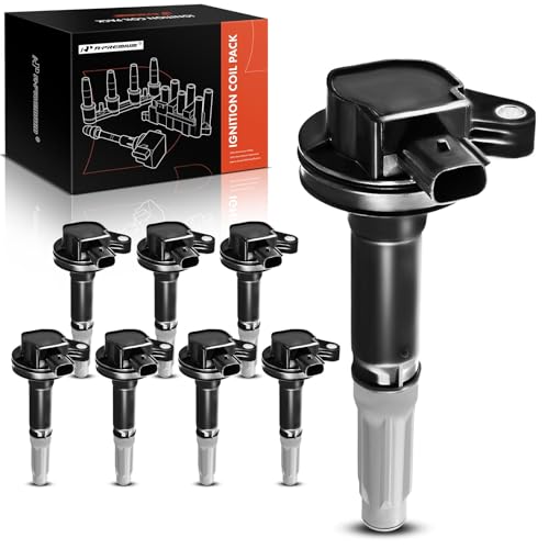 A-Premium Engine Ignition Coil Packs Compatible with Ford F-150 2011-2016, Mustang 2011-2015, V8 5.0L, 8-PC Set - Image 1