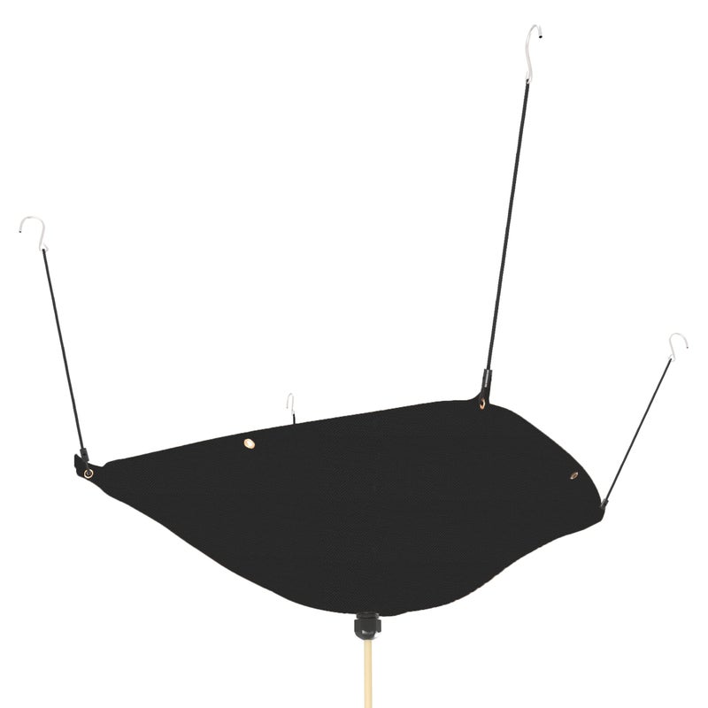 Garvin Ceiling Leak Diverter Tarp  Heavy Duty 420D Oxford Roof Rain Diverter With 10Ft Drain Hose  Rain Diverter For Roof Water Leak  Black 3' X 3' - Image 2