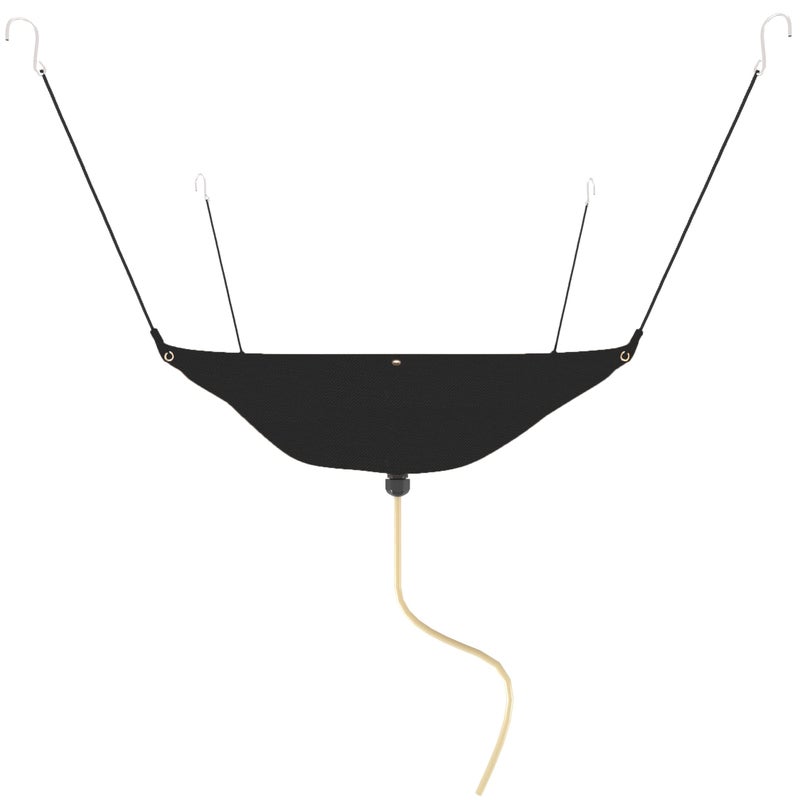 Garvin Ceiling Leak Diverter Tarp  Heavy Duty 420D Oxford Roof Rain Diverter With 10Ft Drain Hose  Rain Diverter For Roof Water Leak  Black 3' X 3' - Image 1