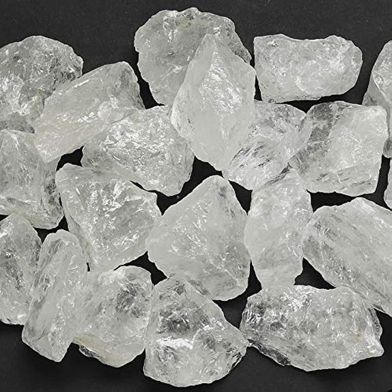 Zenkeeper 1 Lb Rough Clear Quartz Stone Bulk Large Raw Clear Quartz Crystal Natural Clear Quartz Chunks Natural Crystals Healing Stones