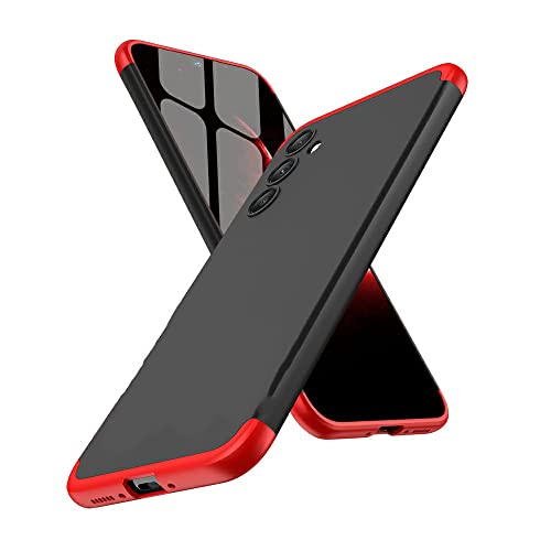 SPAZY CASE® Samsung Galaxy A15 5G Back Cover | Full Body 3 in 1 Slim Fit 360 Degree Protection Hybrid Hard Bumper Back Case Cover for Samsung Galaxy A15 5G - Black & Red - Image 4