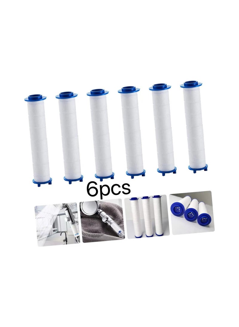 Generic 6pcs Shower Filter Bath Filter Sprinkler Head Filter Shower Cotton Filter Water Purification Filter. Replacement Filter Polypropylene Cotton Filter Tub Pp Shower Head  - Image 1