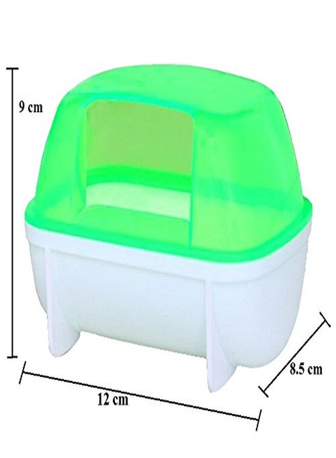 سايج سكوير حوض استحمام رملي مربع من سيج، يُستخدم كحوض استحمام وحوض فضلات للهامستر/الجرذ القزم/الجربوع/الشنشيلة/الفئران (أخضر) - Image 2