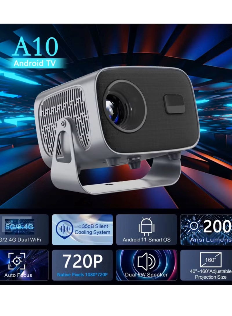 جهاز عرض (بروجيكتور) ذكي بتقنية LED ونظام أندرويد A10 - Image 4