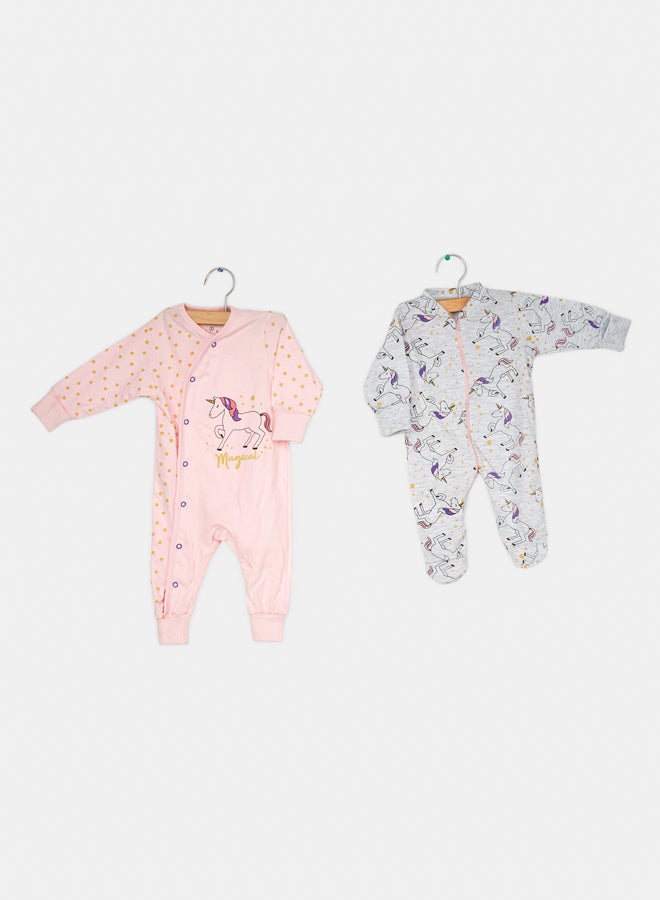 JOCKEY Baby Girl Unicorn Printed Summer Cotton Onsie