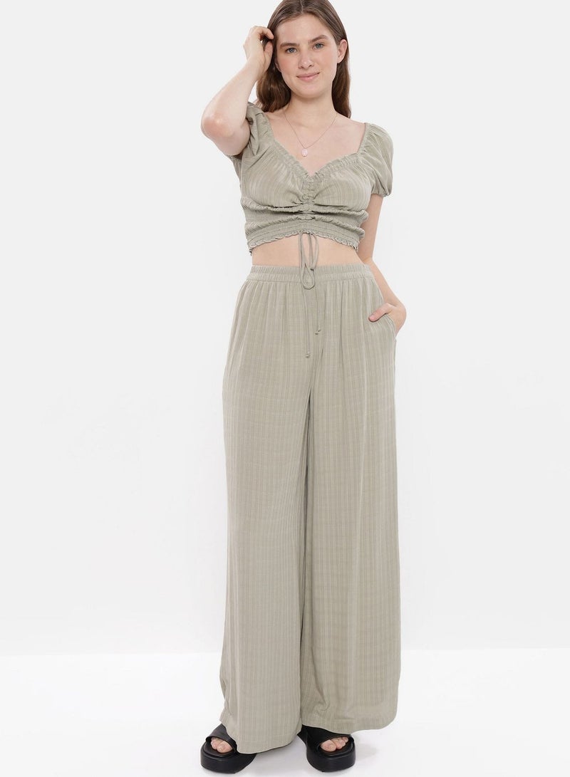 American Eagle High Waist Wide Leg Pants - Image 1
