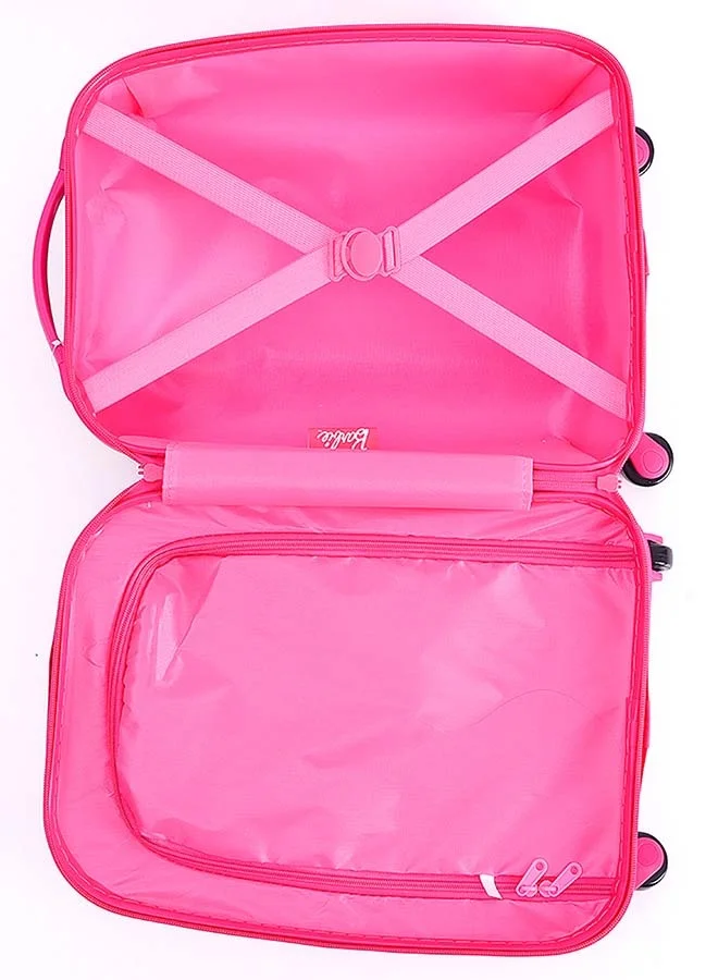 Trucare Barbie Kids Luggage Hardshell with Reusable Stickers 18 inches
