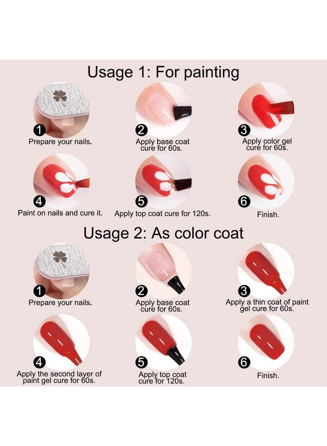V VENALISA Venalisa Gel Paint For Nails Art Kit 60 Colors Solid Gel Polish Set Spider Painting Gel Nail Polish Nail Art Design For Starter Manicure Professional Nail Salon Diy At Home Gift For Her - Image 5