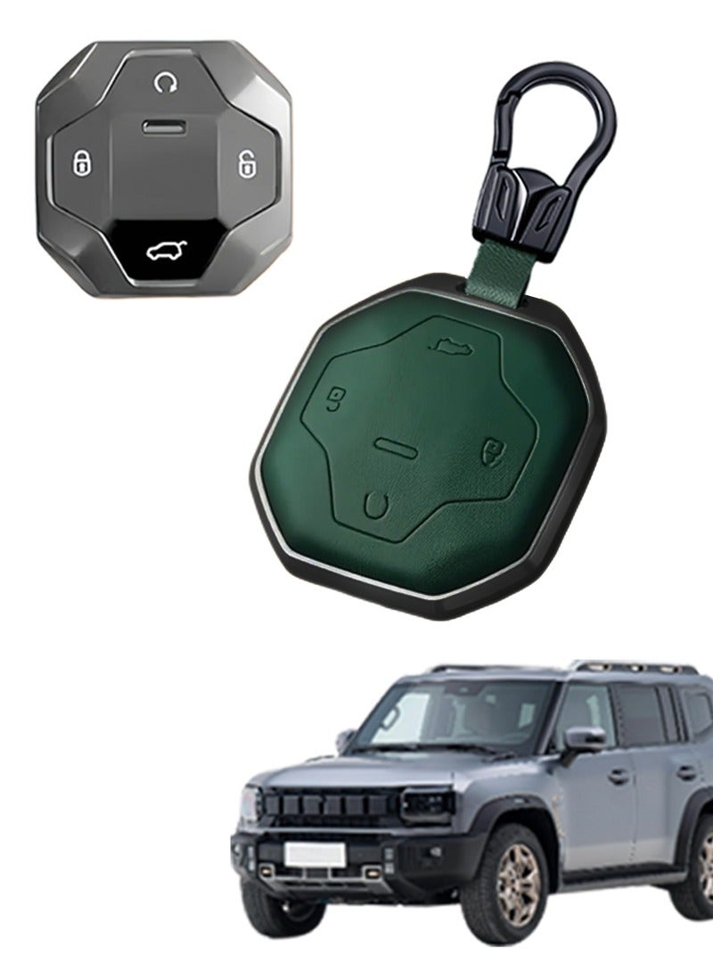 جيتور Jetourt T2 مفتاح سيارة خاصة 1 : 1 تصميم وتطوير جلد البقر و سبائك الزنك المواد تشكل مظهر أنيق ارتداء مقاومة ، ومكافحة السقوط أفضل حماية السيارة الأصلية الرئيسية - Image 1