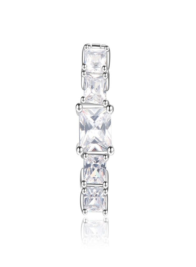 CANDYFANCY Reverse Belly Button Rings Surgical Steel Drop Navel Ring 5 CZ Curved Barbell 14G Belly Piercings - Image 2