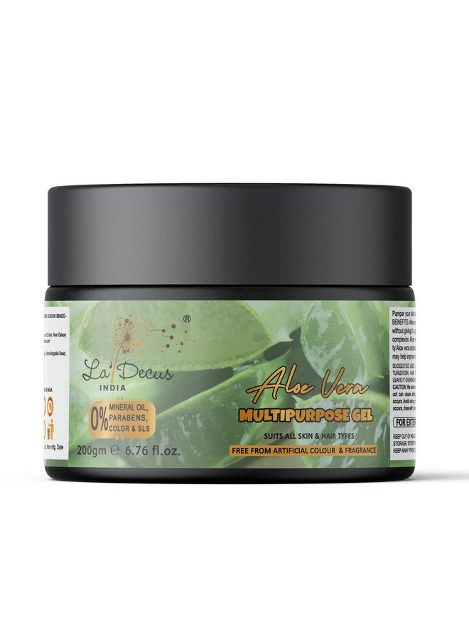La' Decus INDIA Multipurpose Aloe Vera Gel 200gm for Men and Women - Image 1