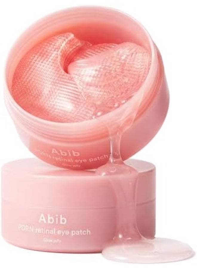 ابيب Abib PDRN Retinal Eye Patch Glow jelly 60 Patches, Korean Under Eye Patches for Puffy Eyes and Dark Circles, Anti-Wrinkle, Collagen, Caffeine, Niacinamide - Image 1