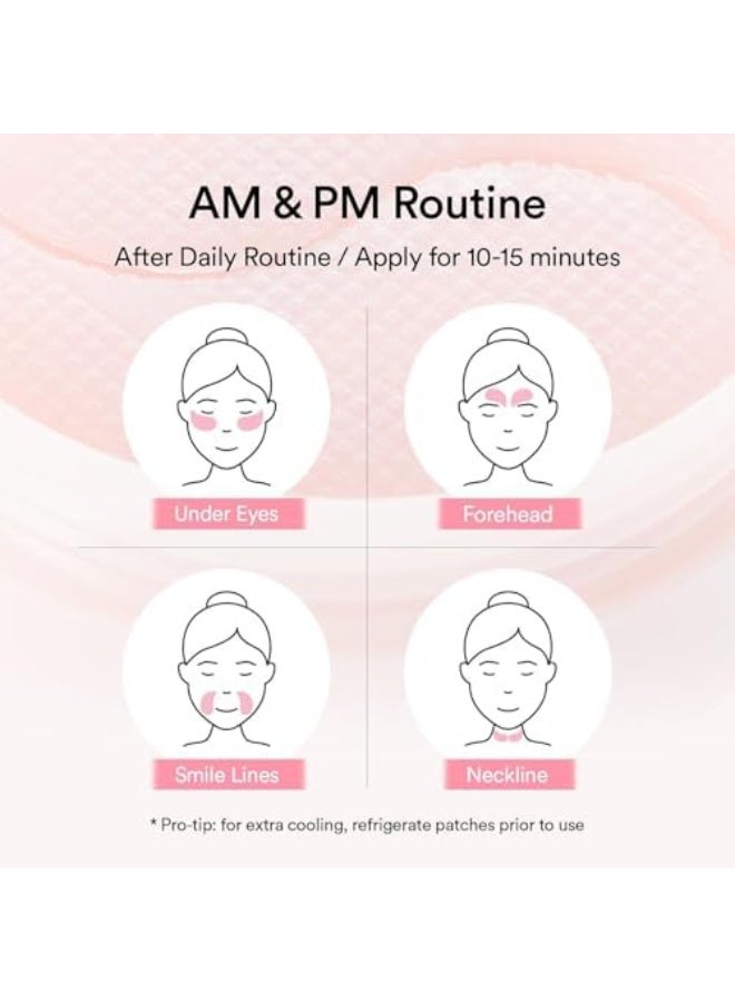 ابيب Abib PDRN Retinal Eye Patch Glow jelly 60 Patches, Korean Under Eye Patches for Puffy Eyes and Dark Circles, Anti-Wrinkle, Collagen, Caffeine, Niacinamide - Image 3