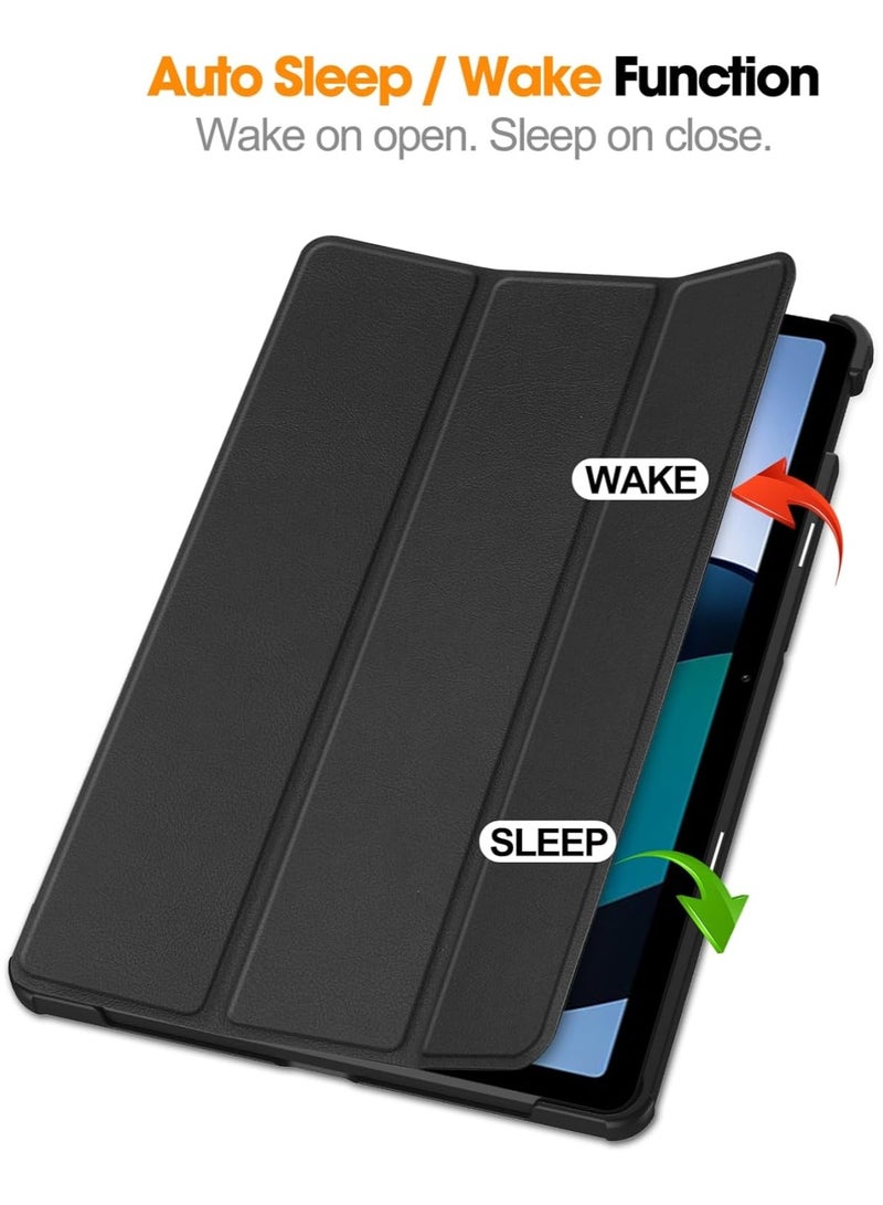 Case for Xiaomi Redmi Pad SE 11 inch Released 2023, Tri fold Slim Lightweight Hard Shell Smart Protective Cover with Multi-Angle Stand For Redmi Pad SE - Image 4