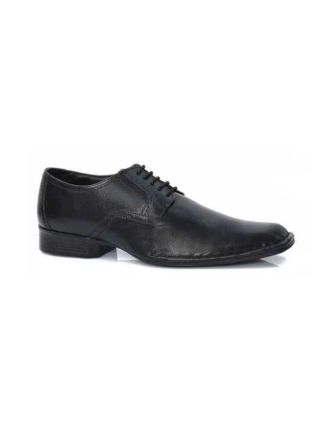 ATTILIO Men's Robert Woo 19 Oxford Derby Lace up Comfort Black Leather Work Office Formal Occasion Party Casual Wear Italian Design Anti Skid Padded Insole Trendy Premium