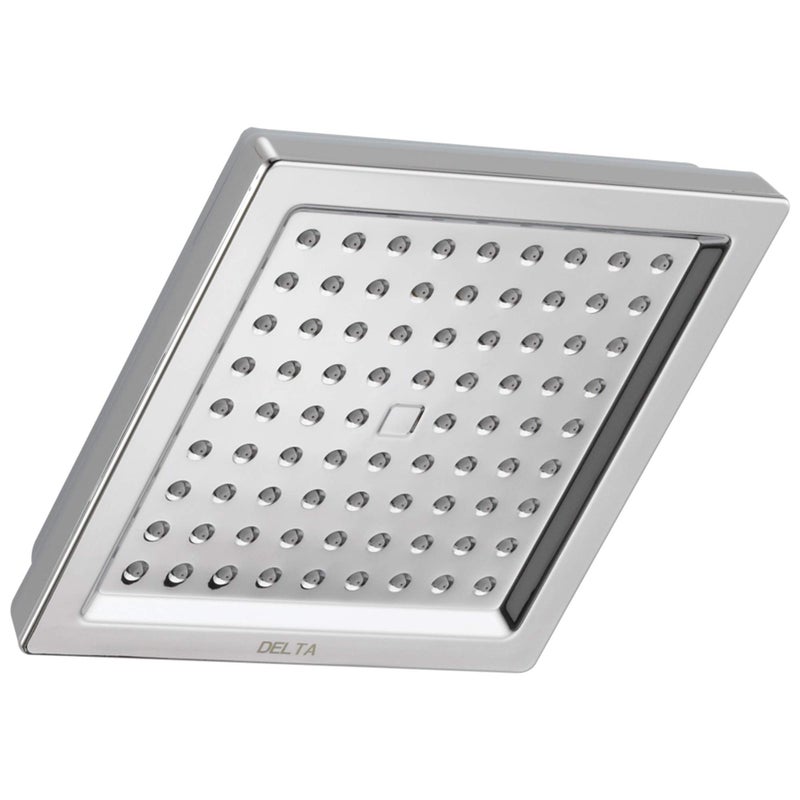 Delta Faucet SingleSpray Shower Head Chrome Shower Head Square Shower Head Delta High Pressure Shower Head 25 GPM Shower Head Chrome RP62283