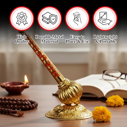 Yoshiva Hanuman Ji Gada Idol Blessing with Jai Shree Ram Engraving | Lord Bajrangbali Sankat Mochan Bhagwan for Temple | Car Dashboard Home Decor Statue Gifts | Murti for Home and Office Decoration - Image 3