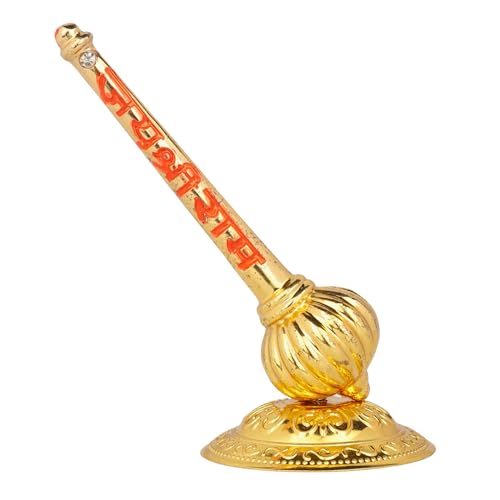 Yoshiva Hanuman Ji Gada Idol Blessing with Jai Shree Ram Engraving | Lord Bajrangbali Sankat Mochan Bhagwan for Temple | Car Dashboard Home Decor Statue Gifts | Murti for Home and Office Decoration - Image 1