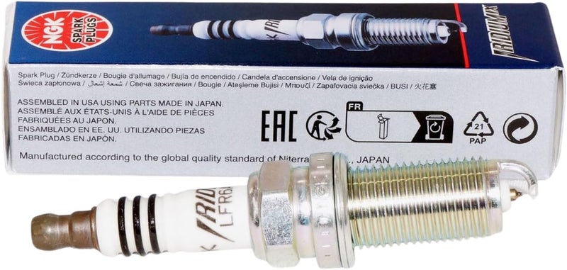 NGK 4 PCS Iridium Spark Plugs LFR6AIX-11 - 6619 - Image 2