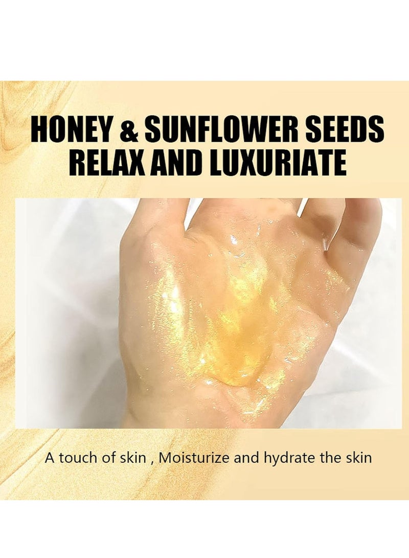 روزينو قناع تقشير اليدين والقدمين بفيتامين سي والكركم ، قناع تقشير مرطب لشمع اليدين ، مغذي ، إصلاح تقشير ، بشرة جافة خشنة ، متشققة ، العناية باليدين ، قناع تقشير اليدين للرجال والنساء 50 غرام - Image 4