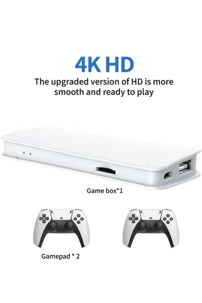 اليشمك وحدة تحكم ألعاب لاسلكية M15، عصا ألعاب فيديو قابلة للتوصيل والتشغيل مع 23 محاكيًا وأكثر من 20000 لعبة كلاسيكية، مخرج HDMI عالي الدقة 4K، وحدات تحكم لاسلكية مزدوجة 2.4 جيجاهرتز لألعاب التلفزيون، هدية مثالية لمحبي الألعاب والأطفال. - Image 5