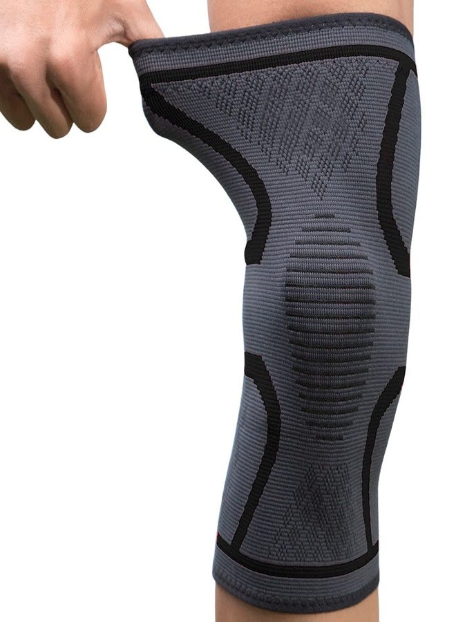 BESAFE Forever Premium Compression Knee Support, Knee Cap, Knee Sleeves brace Jogging, Running, Joint Pain Relief, Arthritis and Injury Recovery For Men and Women, Single, L - Image 1