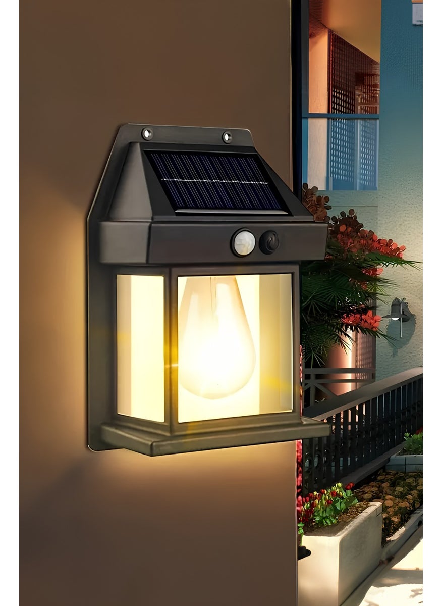 Markafox 2024 Model New Water Resistant Motion Sensor Solar Powered Solar LED Outdoor Garden Lamp  - Image 1