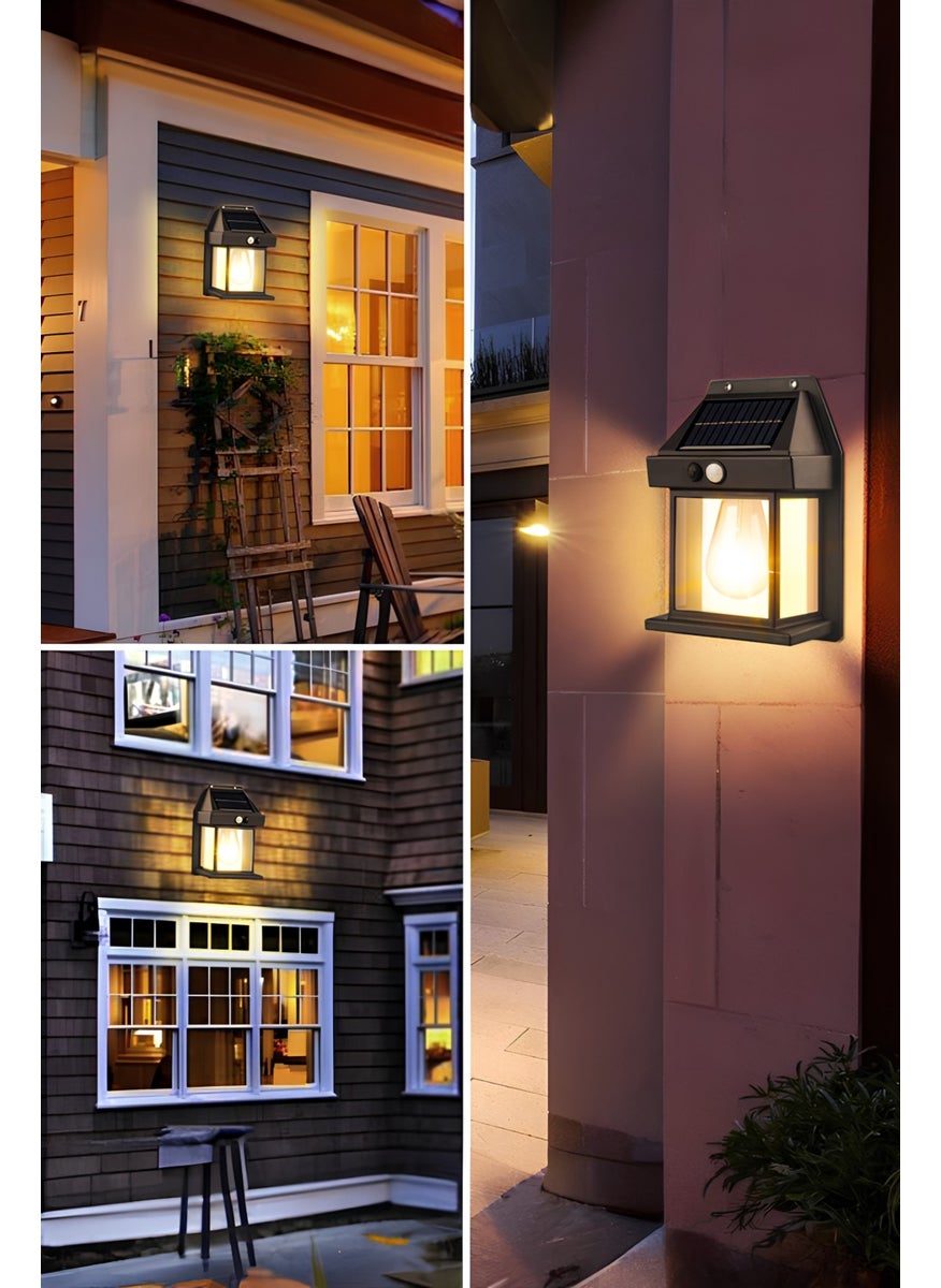 Markafox 2024 Model New Water Resistant Motion Sensor Solar Powered Solar LED Outdoor Garden Lamp  - Image 2