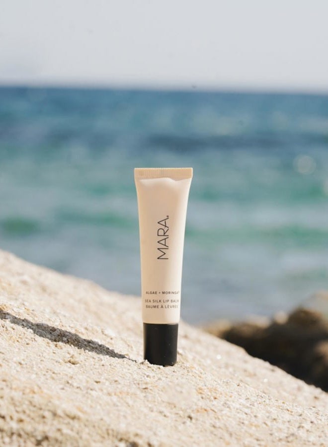 MARA - Natural Sea Silk Lip Balm With Algae + Moringa | Non-Toxic, Plant-Based Skin Care, Hypoallergenic | Moisturize, Plump + Soothe Dry, Chapped Lips (Clear, 0.5 oz | 15 ml) - Image 2