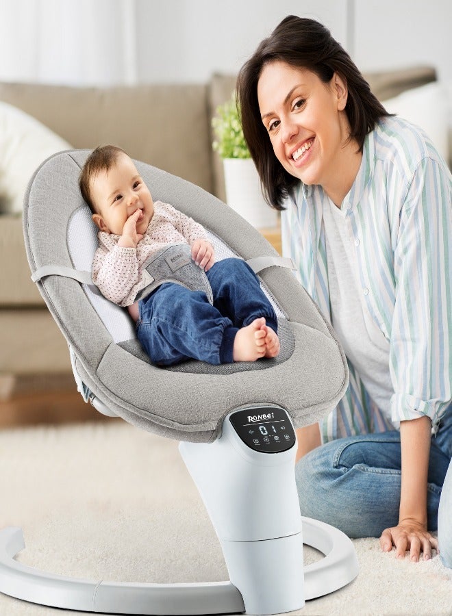 بيلانينا الأرجوحة الكهربائية التلقائية للنوم مع خاصية الاهتزاز والمهد - Image 1