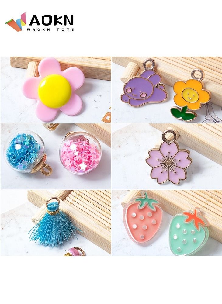 WAOKN - Updated 24 Grids Of Cute Clay Beads Making Kit For Birthday Gift For Women Girls Diy Arts And Crafts Accessories With Beautiful Pendant Elf Girl Set - Image 1