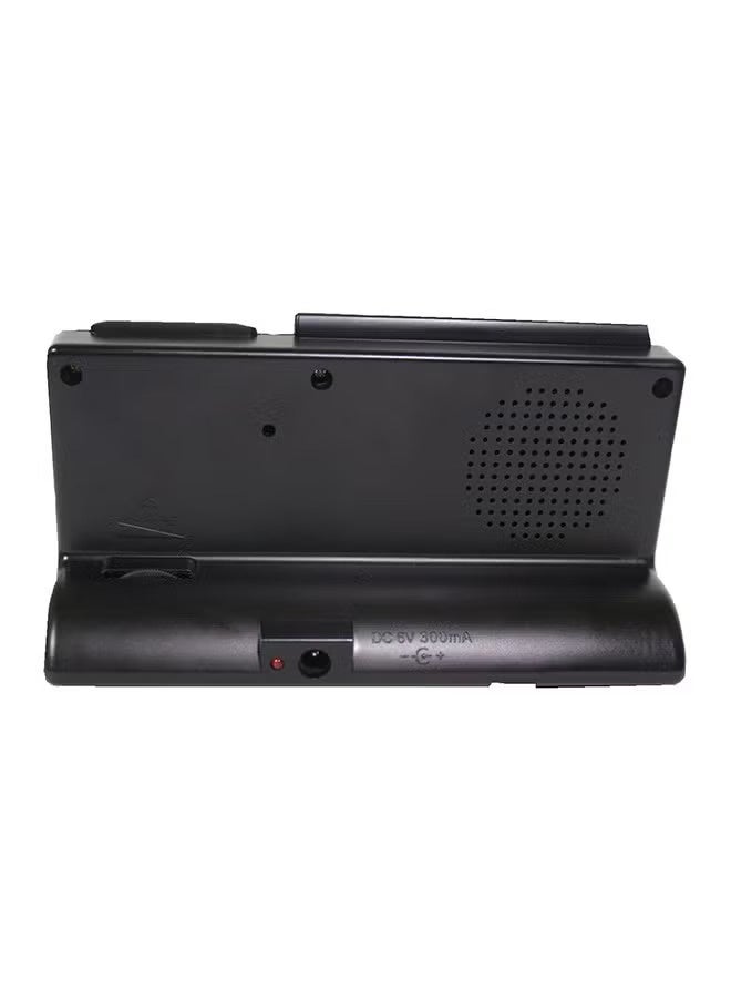 الحرمين ساعة منبه رقمية مع صوت الأذان أسود 15x9.5سم - Image 2