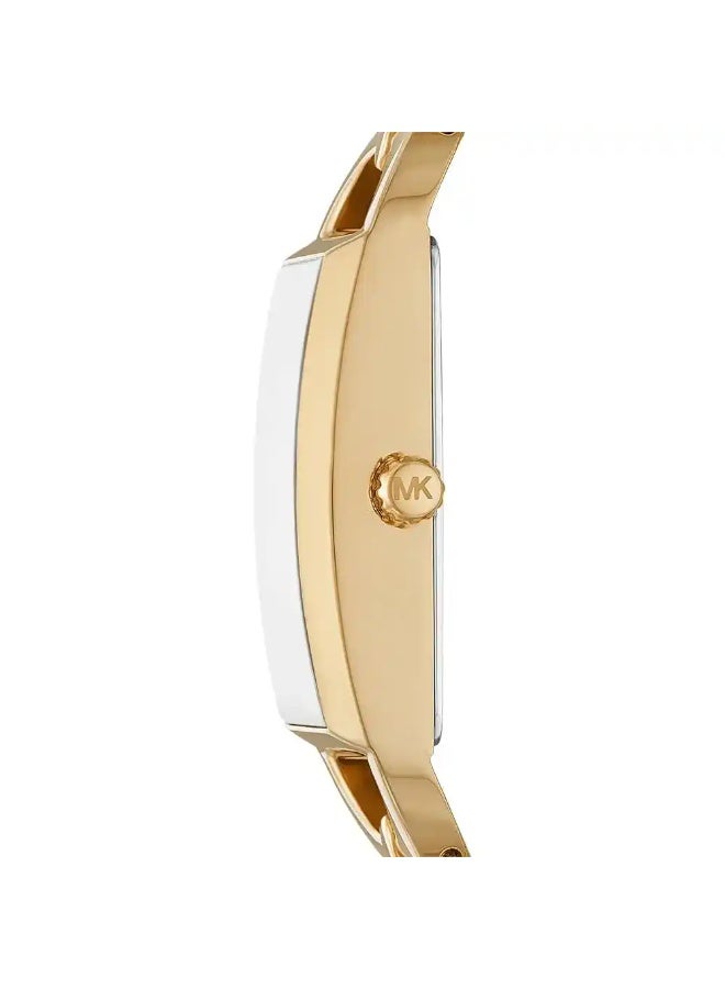Michael Kors Women Michael Kors Women’s Gold-Tone Rectangular Stainless Steel Watch – MK7406 - Image 3