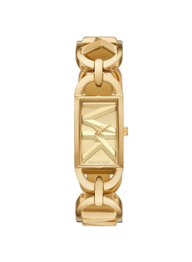 Michael Kors Women Michael Kors Women’s Gold-Tone Rectangular Stainless Steel Watch – MK7406 - Image 1