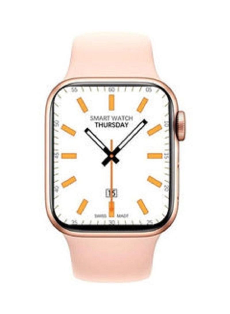 NIBEMINENT HW22 Pro Series 6 Full Screen Smart Watch with Wireless Charging 44mm Pink - Image 1