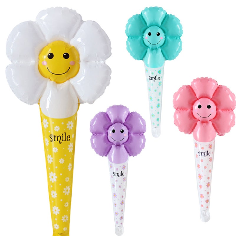 New Hand-Held Percussion Stick Medium Stick Cartoon Aluminum Film Balloon Stall Micro-Business Push-Sweep Code Activity Balloon - Image 3