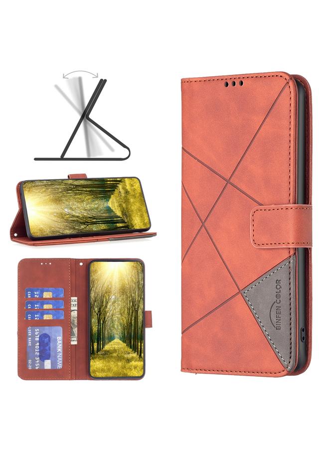 S-TOP Case For OnePlus Nord 4 BF05 Magnetic Buckle Rhombus Texture Leather Phone Case - Image 1