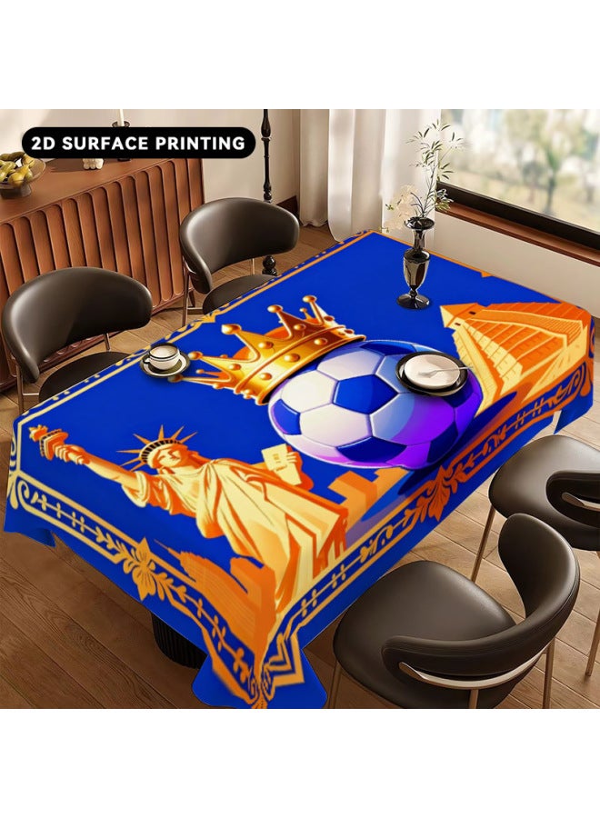 2026 World Cup Theme Scene Decoration Atmosphere Setup –Color:Rectangular tablecloth 140*180cm Size:Section 26 - Image 1