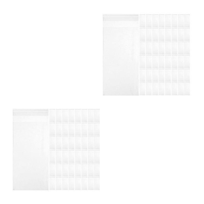 600 Pcs OPP Candy Packaging Bags 7x3.1in Transparent Self-Sealing Treat Bags Leak-Proof Chocolate Wrapping Sleeves for Bakeries Lollipop Display - Image 1