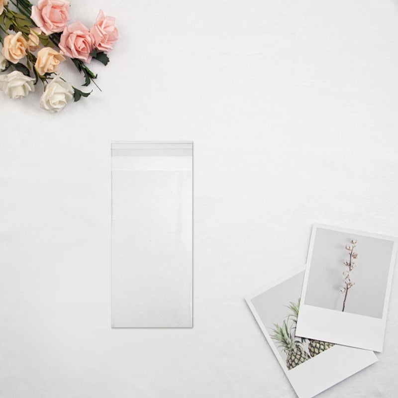 600 Pcs OPP Candy Packaging Bags 7x3.1in Transparent Self-Sealing Treat Bags Leak-Proof Chocolate Wrapping Sleeves for Bakeries Lollipop Display - Image 3
