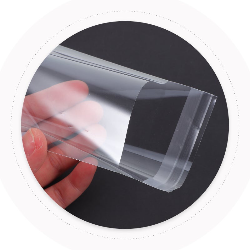 600 Pcs OPP Candy Packaging Bags 7x3.1in Transparent Self-Sealing Treat Bags Leak-Proof Chocolate Wrapping Sleeves for Bakeries Lollipop Display - Image 2