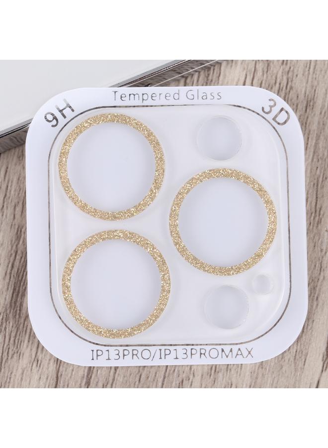 اس-توب جراب لهاتف iPhone 13 Pro / 13 Pro Max مع حلقة لامعة من الزجاج المقوى وفيلم عدسة الكاميرا - Image 2
