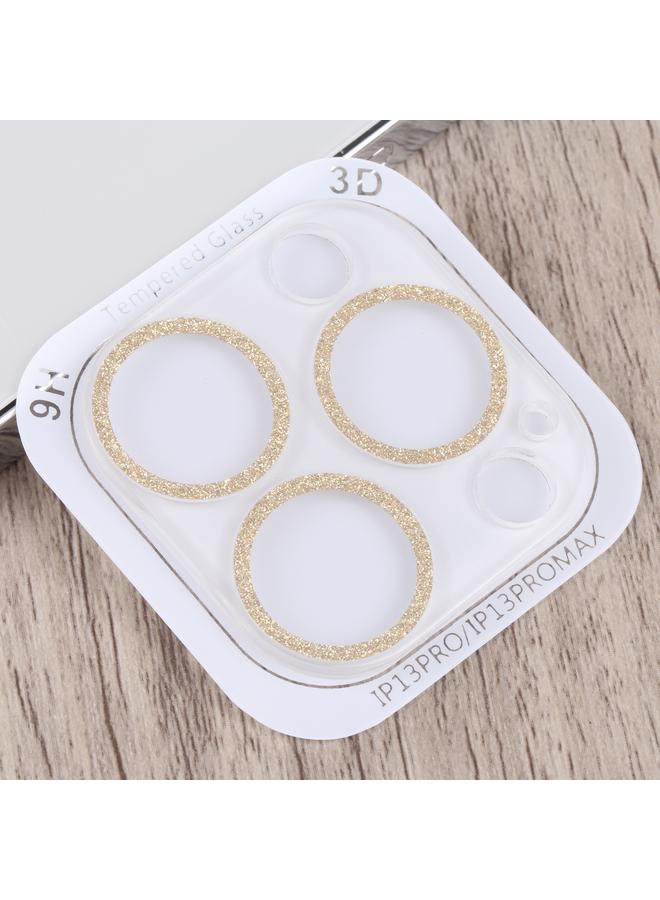 اس-توب جراب لهاتف iPhone 13 Pro / 13 Pro Max مع حلقة لامعة من الزجاج المقوى وفيلم عدسة الكاميرا - Image 3