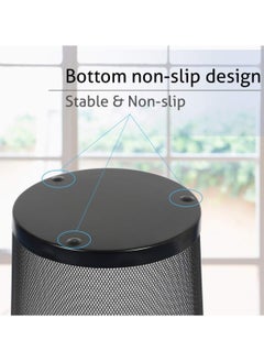 Generic DIVCHI Circular Mesh Wastebasket Trash Can, Waste Basket Garbage Can Bin for Bathrooms, Kitchens, Home Offices, Dorm Rooms(BLACK)  - Image 5