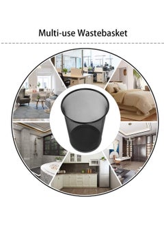 Generic DIVCHI Circular Mesh Wastebasket Trash Can, Waste Basket Garbage Can Bin for Bathrooms, Kitchens, Home Offices, Dorm Rooms(BLACK)  - Image 3
