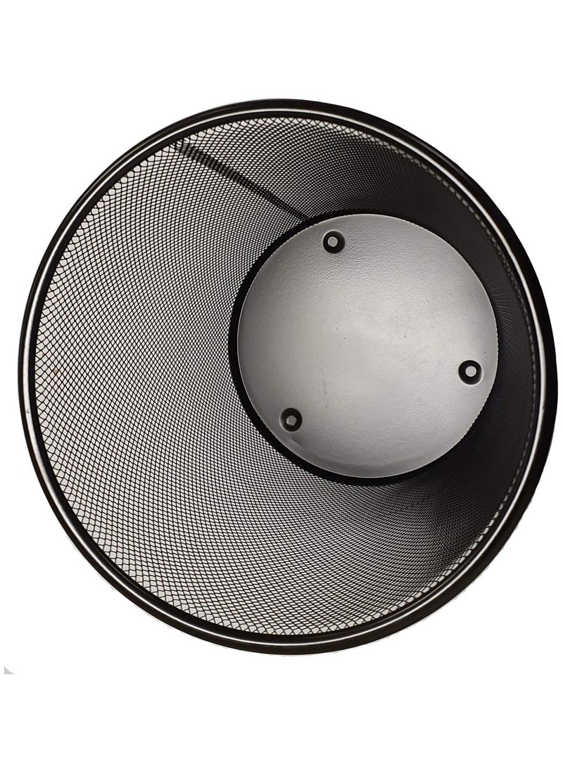 Generic - DIVCHI Circular Mesh Wastebasket Trash Can, Waste Basket Garbage Can Bin for Bathrooms, Kitchens, Home Offices, Dorm Rooms(BLACK) - Image 1