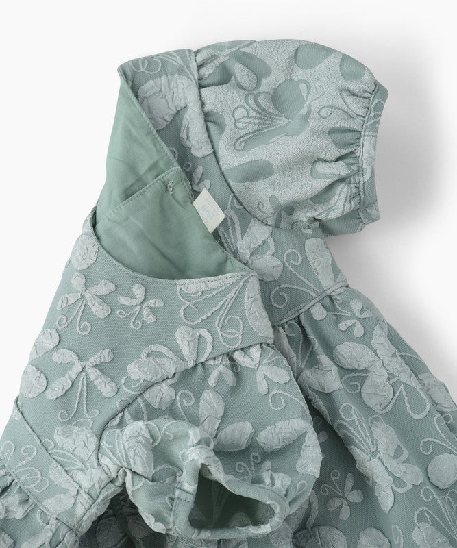 TINY HUG BABY GIRL PARTY FLORAL DRESS - Image 3